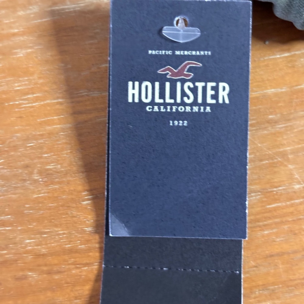 Hollister Ribbed Knot Front Bikini Top Olive Green Small 311-471-0470-331 - Picture 8 of 11